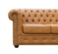 Preview: Modell " CHESTERFIELD" 3 - SITZER ECKSOFA MIT ODER OHNE BETTFUNKTION IN LEDER LOOK PREMIUM