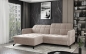 Preview: MODELL „COSELLA“ ECKSOFA MIT BETTFUNKTION IN STOFF „VELVET“ PREMIUM