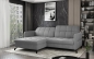 Preview: MODELL „COSELLA“ ECKSOFA MIT BETTFUNKTION IN STOFF „VELVET“ PREMIUM