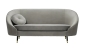 Preview: MODELL:  Mademoiselle im Puren Look 2,5-SITZER SOFA IN SAMTSTOFF „ VELOURS “ PREMIUM