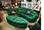 Preview: MODELL "NEPAL" ECKSOFA + 2 x HOCKER IN SAMTSTOFF VELVET !