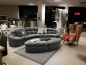 Preview: MODELL "NEPAL" ECKSOFA + 2 x HOCKER IN SAMTSTOFF VELVET !