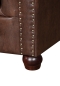 Preview: MODELL:  " CHESTERFIELD CLASSIC “  HOCKER - KLEIN ( 75 X 70 cm ) IN  LEDER LOOK PREMIUM