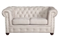 Preview: MODELL:  " CHESTERFIELD CLASSIC “  HOCKER - KLEIN ( 75 X 70 cm ) IN STOFF AMORE PREMIUM *)