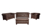 Preview: MODELL:  " CHESTERFIELD CLASSIC “  2 - SITZER SOFA IN  LEDER LOOK PREMIUM