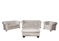 Preview: MODELL:  " CHESTERFIELD CLASSIC “  3 - SITZER SOFA IN STOFF AMORE PREMIUM *)