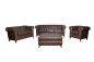 Preview: MODELL:  " CHESTERFIELD CLASSIC “  2 - SITZER SOFA IN  LEDER LOOK PREMIUM