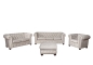 Preview: MODELL:  " CHESTERFIELD CLASSIC “  3 - SITZER SOFA IN STOFF AMORE PREMIUM *)