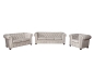 Preview: MODELL:  " CHESTERFIELD CLASSIC “  3 - SITZER SOFA IN STOFF AMORE PREMIUM *)