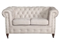 Preview: MODELL:  " CHESTERFIELD CLASSIC “  2 - SITZER SOFA IN  STOFF AMORE PREMIUM *)