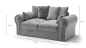 Preview: MODELL:  MR. PRESIDENT 2-SITZER SOFA IN SAMTSTOFF „ KRONOS “