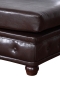 Preview: MODELL " CHESTERFIELD" HOCKER - KLEIN (75 x 70 cm) IN LEDER LOOK PREMIUM