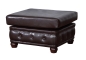 Preview: MODELL " CHESTERFIELD" HOCKER - KLEIN (75 x 70 cm) IN LEDER LOOK PREMIUM