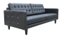 Preview: MODEL „CAPRICE“ 3 SITZER SOFA IN LEDER LOOK PREMIUM