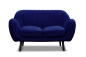 Preview: MODELL „TANGO“ 2 - SITZER SOFA IN SAMTSTOFF VELVET PREMIUM