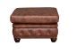 Preview: MODELL:  " CHESTERFIELD CLASSIC “ HOCKER KLEIN ( 75 x 70 cm ) IN  INDUSTRIAL STYLE LEDER LOOK PREMIUM *)