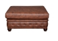 Preview: MODELL:  " CHESTERFIELD CLASSIC “ HOCKER KLEIN ( 75 x 70 cm ) IN  INDUSTRIAL STYLE LEDER LOOK PREMIUM *)