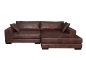 Preview: MODELL „ LAZY “ XXL MODERNES ECKSOFA IN VINTAGE LEDER LOOK