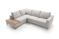 Preview: MODELL „ALIKA“ ECKSOFA in L-FORM mit Bettfunktion und Stauraum in Stoff MONOLITH