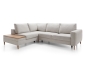 Preview: MODELL „ALIKA“ ECKSOFA in L-FORM mit Bettfunktion und Stauraum in Stoff MONOLITH