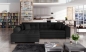 Preview: MODELL „BENEDETTO “ ECKSOFA MIT BETTFUNKTION IN STOFF „VELVET“ PREMIUM