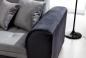 Preview: MODELL „BENEDETTO “ ECKSOFA MIT BETTFUNKTION IN STOFF „VELVET“ PREMIUM