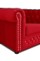 Preview: MODELL:  " CHESTERFIELD MIT KRISTALLSTEINEN “  SET: [  3 + 2 + 1 ]  IN STOFF "AMORE" PREMIUM