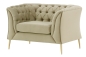 Preview: MODELL:  CHESTERFIELD MODERN ART „M“ SESSEL IN SAMTSTOFF „ VELOURS “ PREMIUM