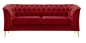 Preview: MODELL:  CHESTERFIELD MODERN ART „M“ 2-SITZER SOFA IN SAMTSTOFF „ VELOURS “ PREMIUM