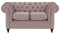 Preview: MODELL:  " CHESTERFIELD WINDSOR " 2-SITZER SOFA IN SAMTSTOFF „ VELOURS “ PREMIUM