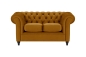 Preview: MODELL:  " CHESTERFIELD WINDSOR " 2-SITZER SOFA IN SAMTSTOFF „ VELOURS “ PREMIUM