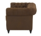 Preview: MODELL:  " CHESTERFIELD WINDSOR “ 3-SITZER SOFA IN VINTAGE BRAUN WILDLEDER LOOK PREMIUM