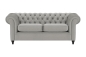 Preview: MODELL:  " CHESTERFIELD WINDSOR " 3-SITZER SOFA IN SAMTSTOFF „ VELOURS “ PREMIUM