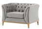 Preview: MODELL:  CHESTERFIELD MODERN ART „W“ SESSEL IN SAMTSTOFF „ VELOURS “ PREMIUM