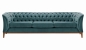 Preview: MODELL:  CHESTERFIELD MODERN ART „W“ 3-SITZER SOFA IN SAMTSTOFF „ VELOURS “ PREMIUM