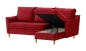 Preview: MODELL: CARMEN ECKSOFA MIT BETTFUNKTION UND BETTKASTEN IN SAMTSTOFF „ VELOURS “ PREMIUM