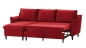 Preview: MODELL: CARMEN ECKSOFA MIT BETTFUNKTION UND BETTKASTEN IN SAMTSTOFF „ VELOURS “ PREMIUM