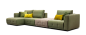 Mobile Preview: MODELL "DIELO" MODULARES SOFA IN STOFF wie abgebildet !
