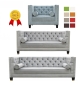 Preview: MODELL "ROMA" 2-SITZER SOFA IN SAMTSTOFF PREMIUM