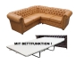 Preview: Modell " CHESTERFIELD 1 + 2 + 3 + (E) + 3 + 2 + 1 + BETT" MODULARES ECKSOFA MIT/OHNE BETTFUNKTION IN LEDER LOOK PREMIUM