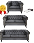 Preview: MODELL:  " CHESTERFIELD ROYCE " 3- SITZER SOFA IN LEDER LOOK PREMIUM