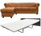 Preview: Modell " CHESTERFIELD" 3 - SITZER ECKSOFA MIT ODER OHNE BETTFUNKTION IN LEDER LOOK PREMIUM