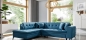 Preview: MODELL „LANVIN“  ECKSOFA IN SAMTSTOFF VELVET *)