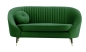 Preview: MODELL:  Mademoiselle mit Rippenstruktur 2 SITZER SOFA IN SAMTSTOFF „ VELOURS “ PREMIUM