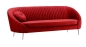 Preview: MODELL:  Mademoiselle mit Rippenstruktur 3 SITZER SOFA IN SAMTSTOFF „ VELOURS “ PREMIUM