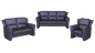 Preview: MODELL „PARIS “ 3 - SITZER SOFA IN LEDER LOOK PREMIUM