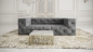 Preview: MODELL "CHESTERFIELD PLATINUM" 3 SITZER SOFA IN SAMTSTOFF VELVET !