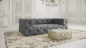 Preview: MODELL "CHESTERFIELD PLATINUM" 3 SITZER SOFA IN SAMTSTOFF VELVET !