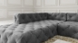 Preview: MODELL "CHESTERFIELD PLATINUM" ECKSOFA IN SAMTSTOFF VELVET !