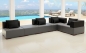 Preview: Modell VICTORIA: LEDER LOOK: 2 FARBIG - MODULARES SOFA IN 7 TEILEN